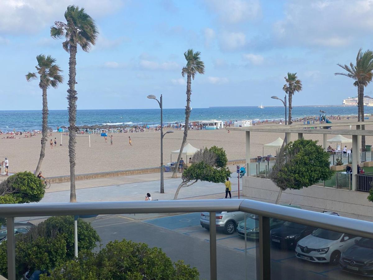 Alojamiento En Primera Linea De Playa Con Wifi Valencia Kültér fotó